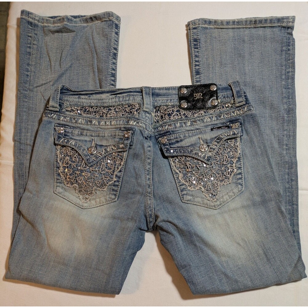 Vintage Miss Me Bootcut Embellished 32X33" Women's Jeans JE8005B2L EUC B4